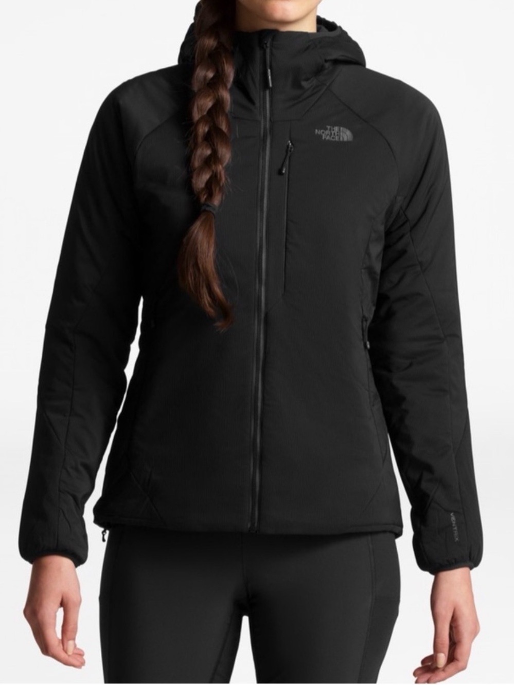 The North Face Women's Black Ventrix Hooded Insulated Puffer Jacket-sz XS